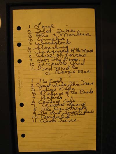 Joni Mitchell Songlist